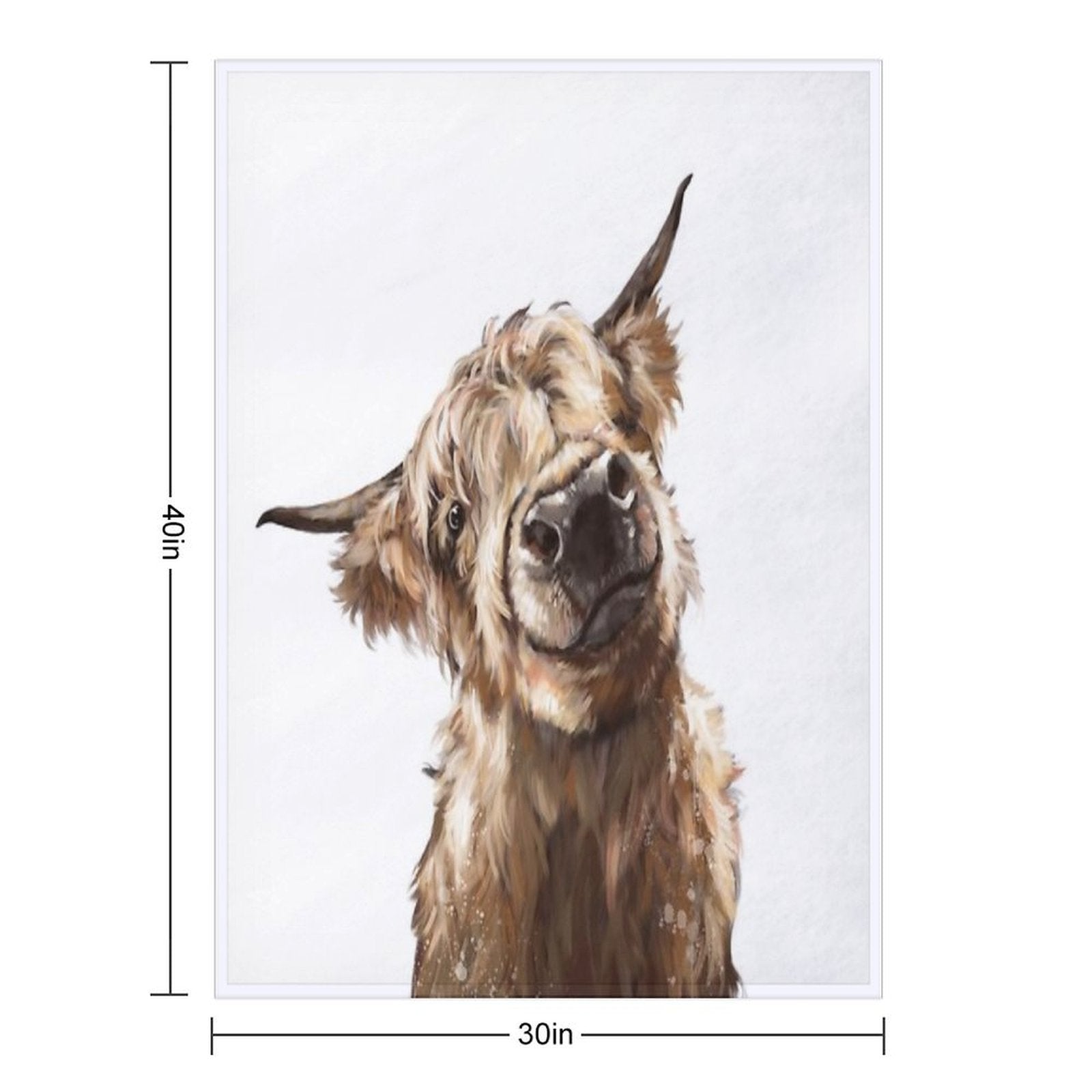 Highland Cow Versatility Throw Blanket