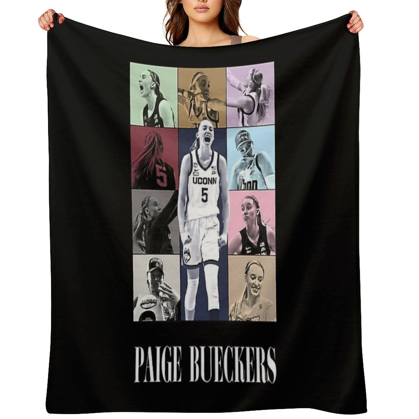 Paige Bueckers Eras Tour Eco-conscious Throw Blanket
