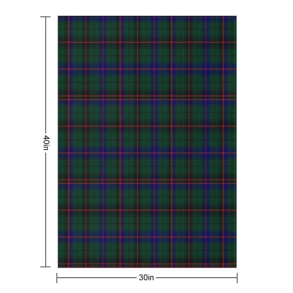 Clan Davidson Tartan Sustainable Throw Blanket