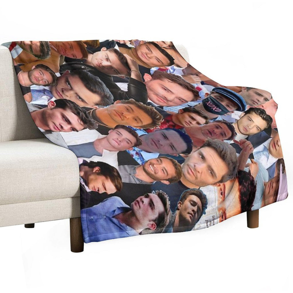 Ed Westwick Photo Collage Durable Throw Blanket