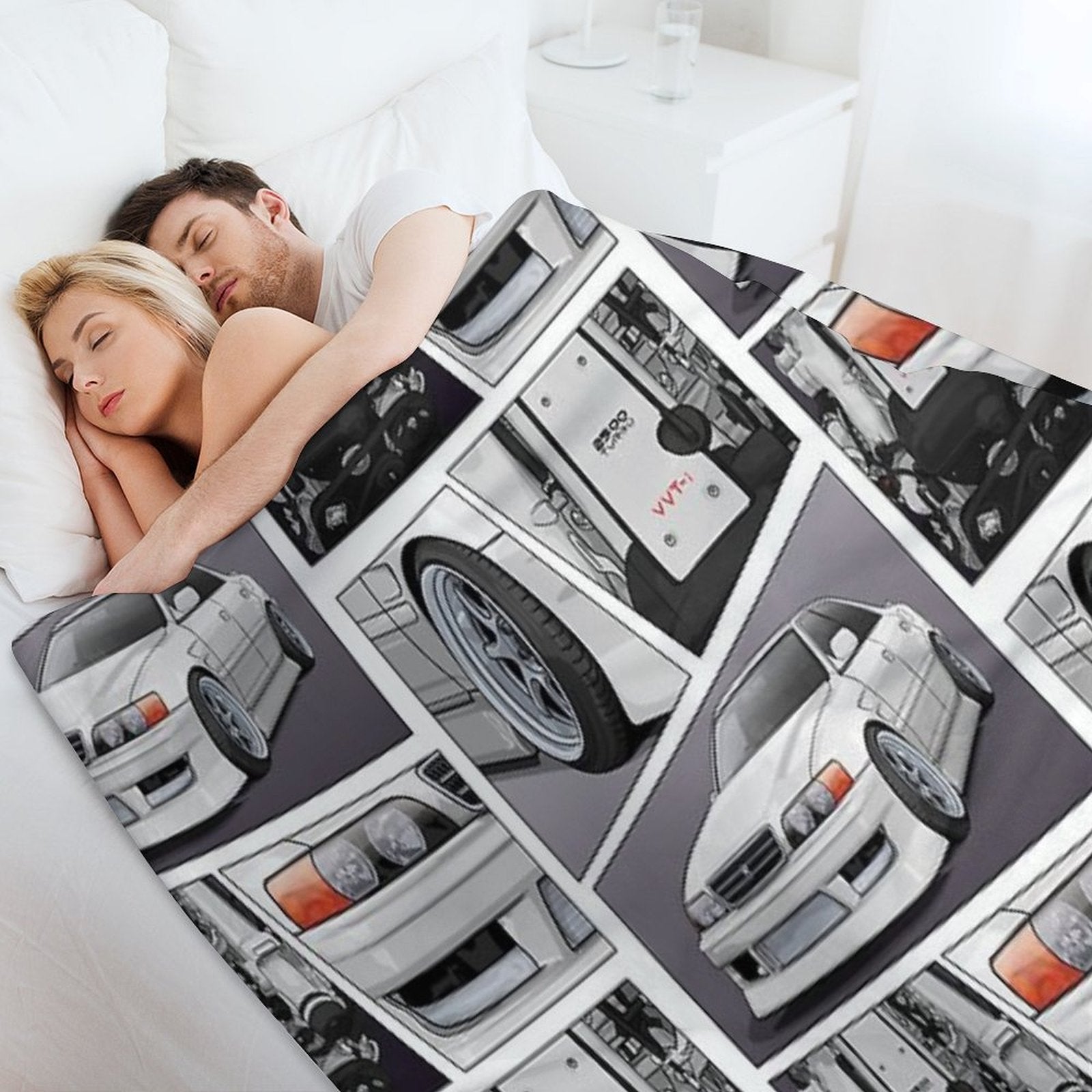 Chaser Jzx100 X 1Jz Engine Sustainable Throw Blanket