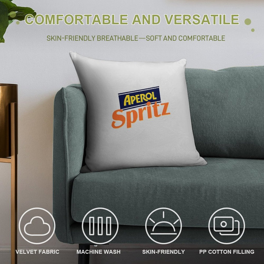 Aperol Spritz Soft Anti-Pilling Throw Pillow