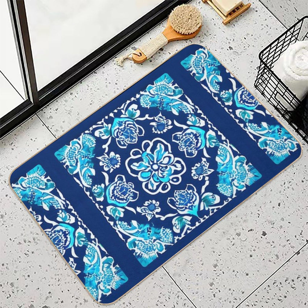 Bandana Inspired Drip  Rapid-Drying Bath Mat