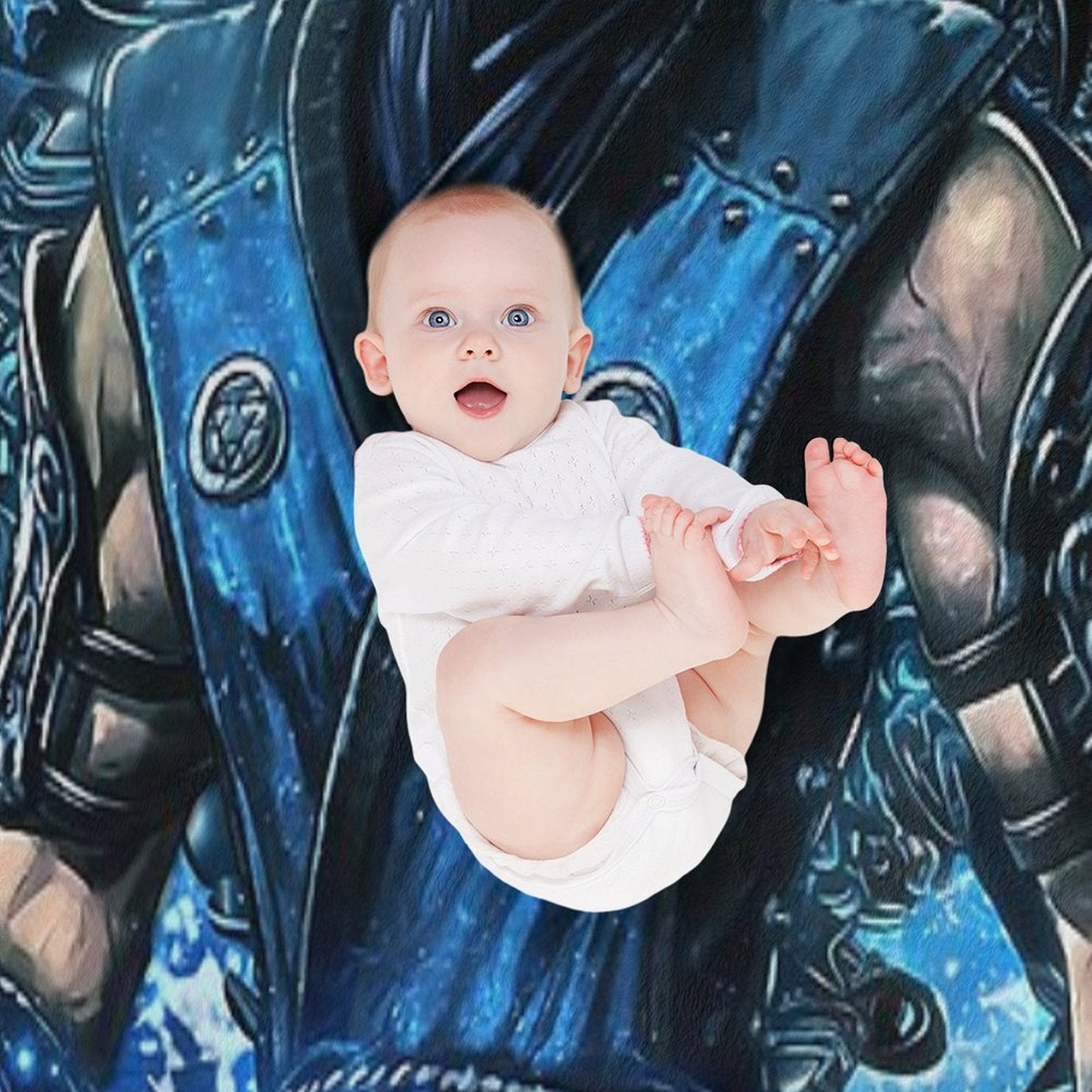 Mortal Kombat Subzero Machine-washable Throw Blanket