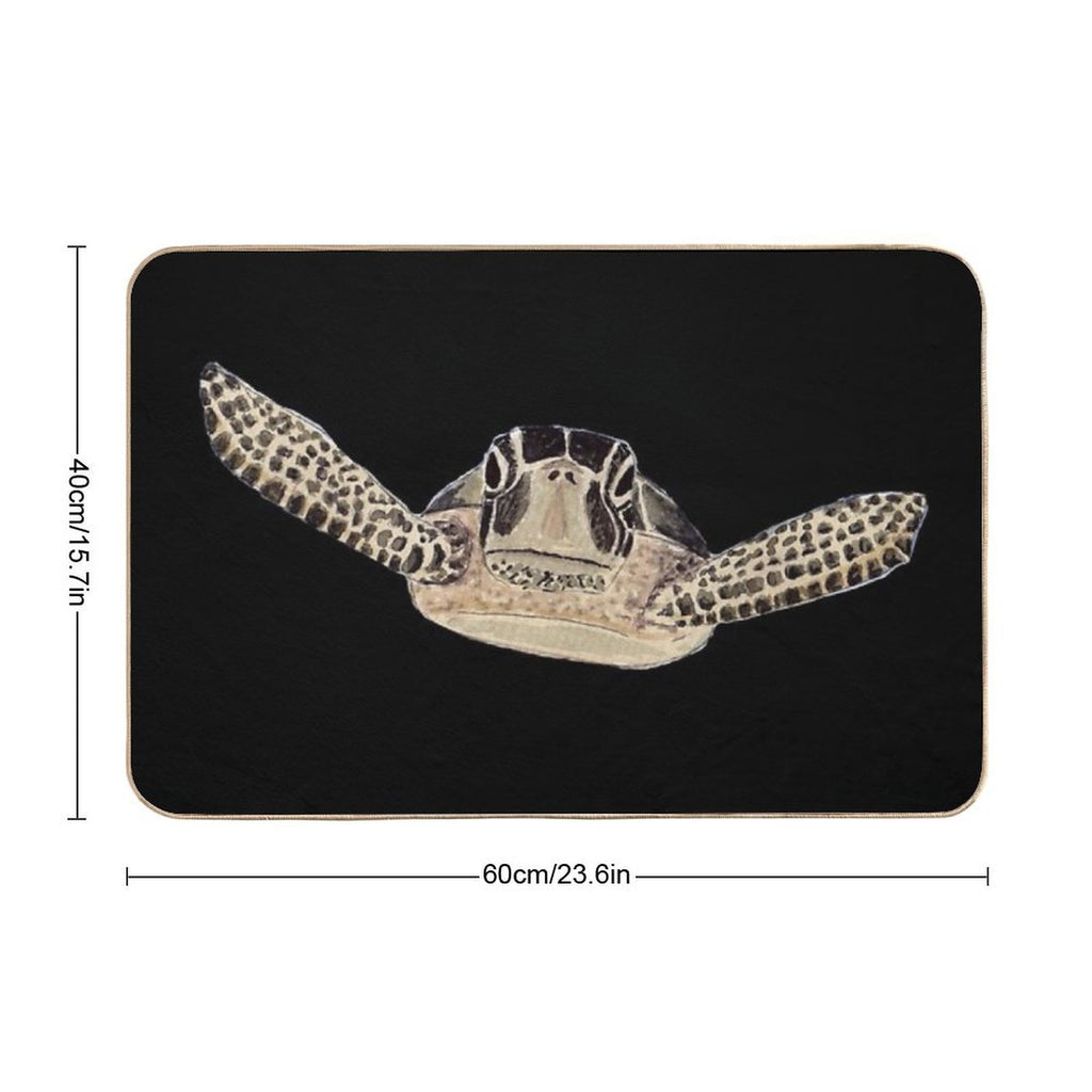 Sea Turtle 2  Easy Maintenance Bath Mat