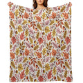 Leaves & Acorns Wrinkle-free Throw Blanket