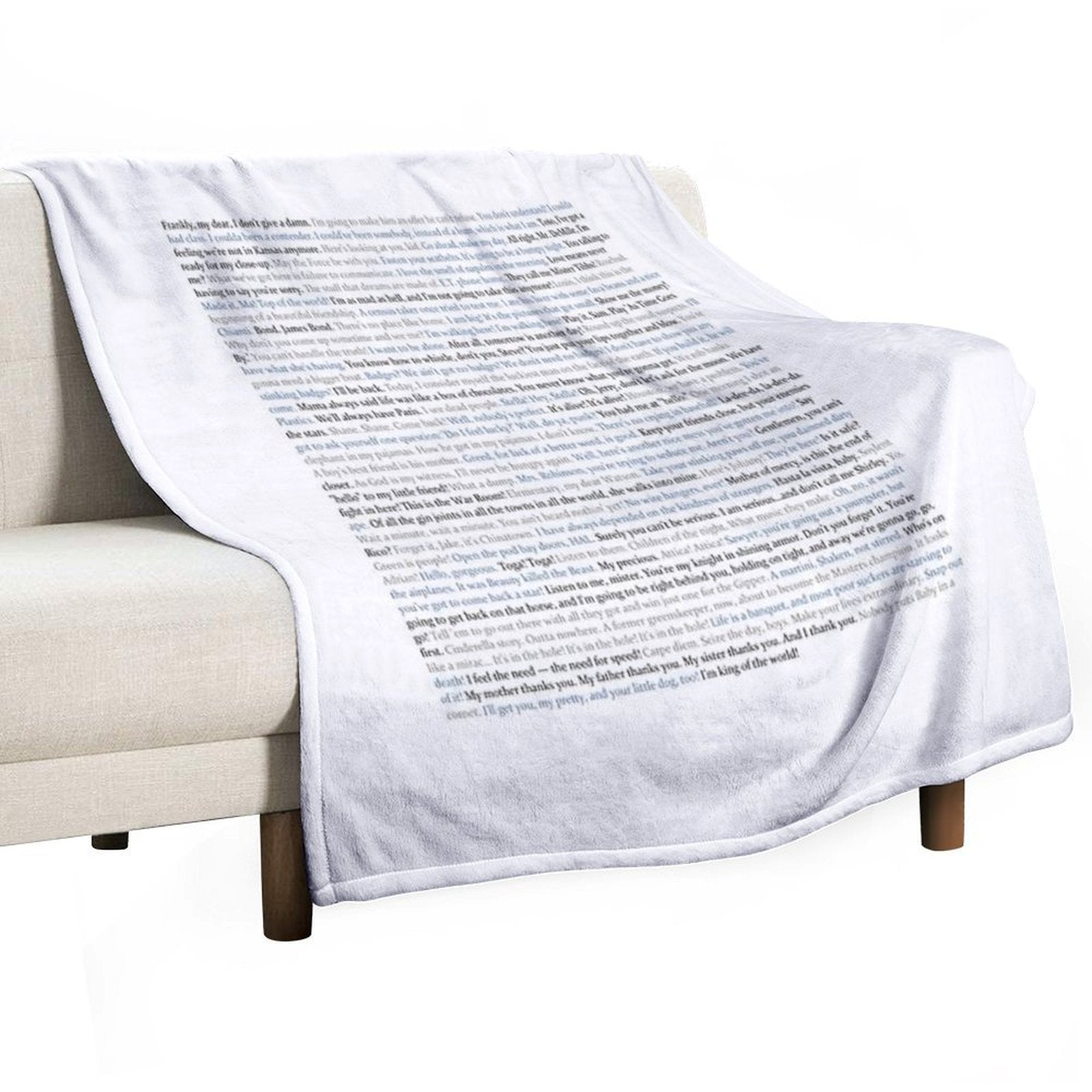 Movie Quotes Quick-dry Throw Blanket
