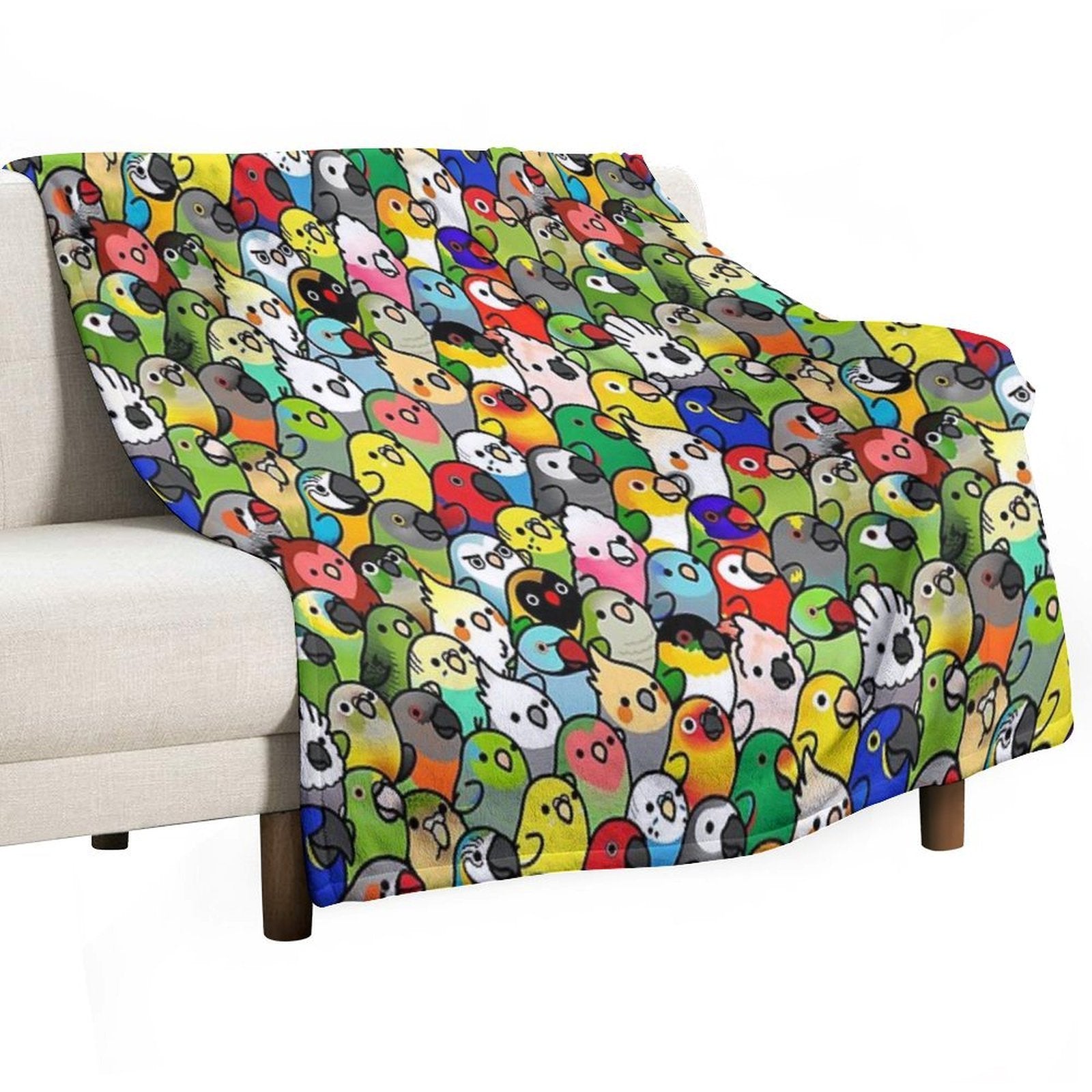 Everybirdy Pattern 2023 All-season Throw Blanket