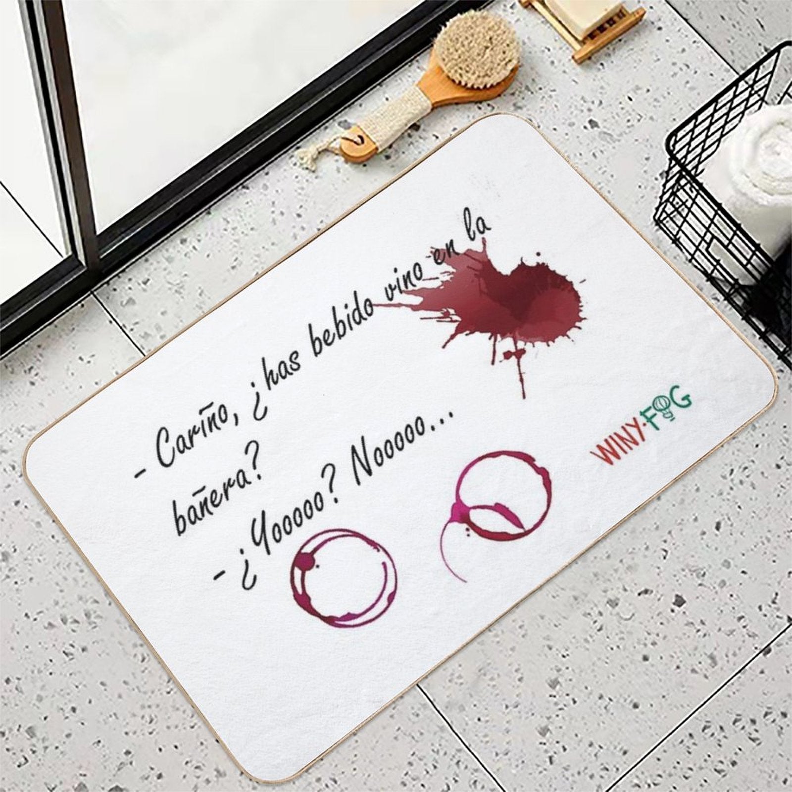 Have You Had Wine in The Bathtub  Dirt-Trapping Bath Mat