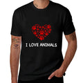 I Love Animals, Animals Are Friends Too  Slim-fit Cut T-Shirt