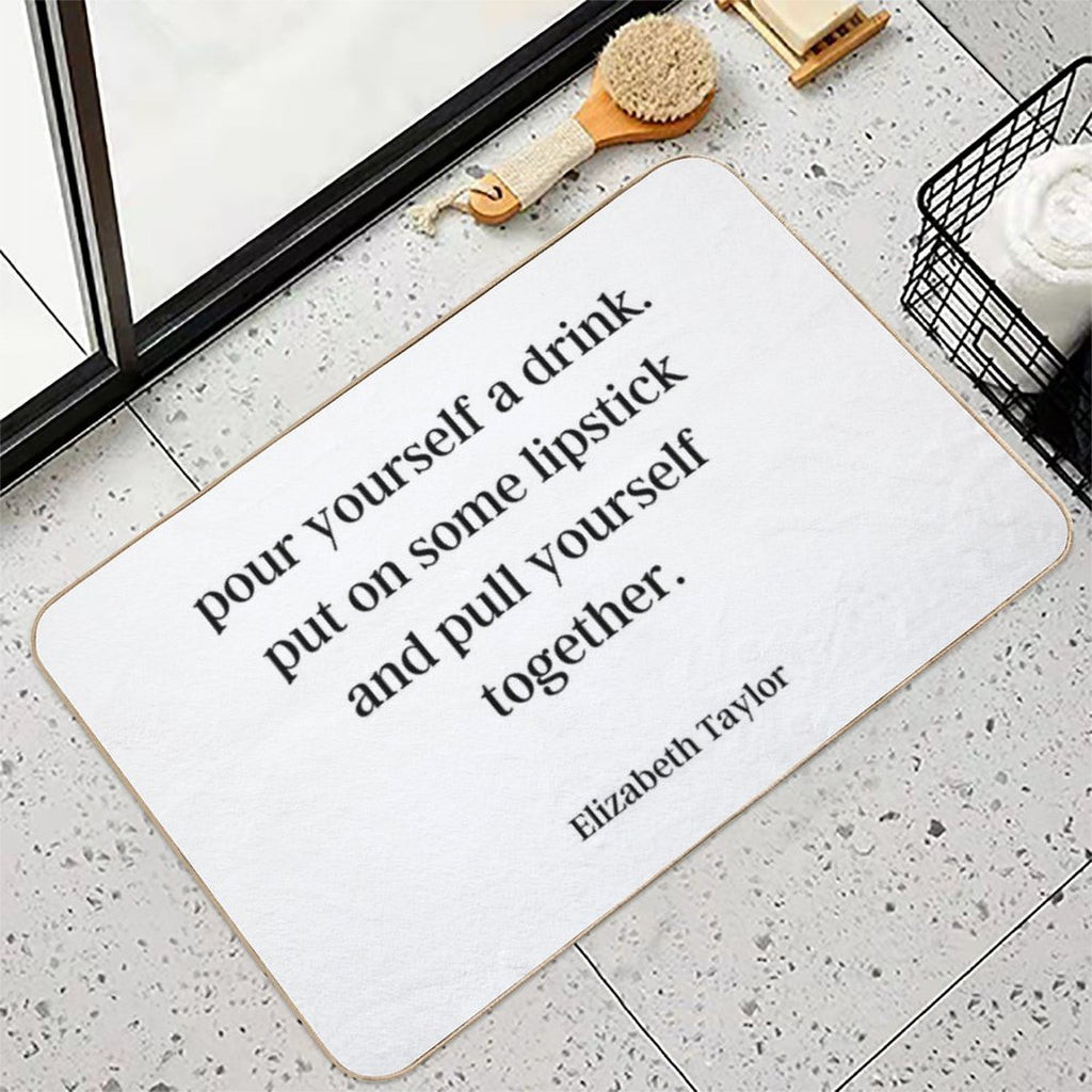Elizabeth Taylor Advice  Dirt-Trapping Bath Mat