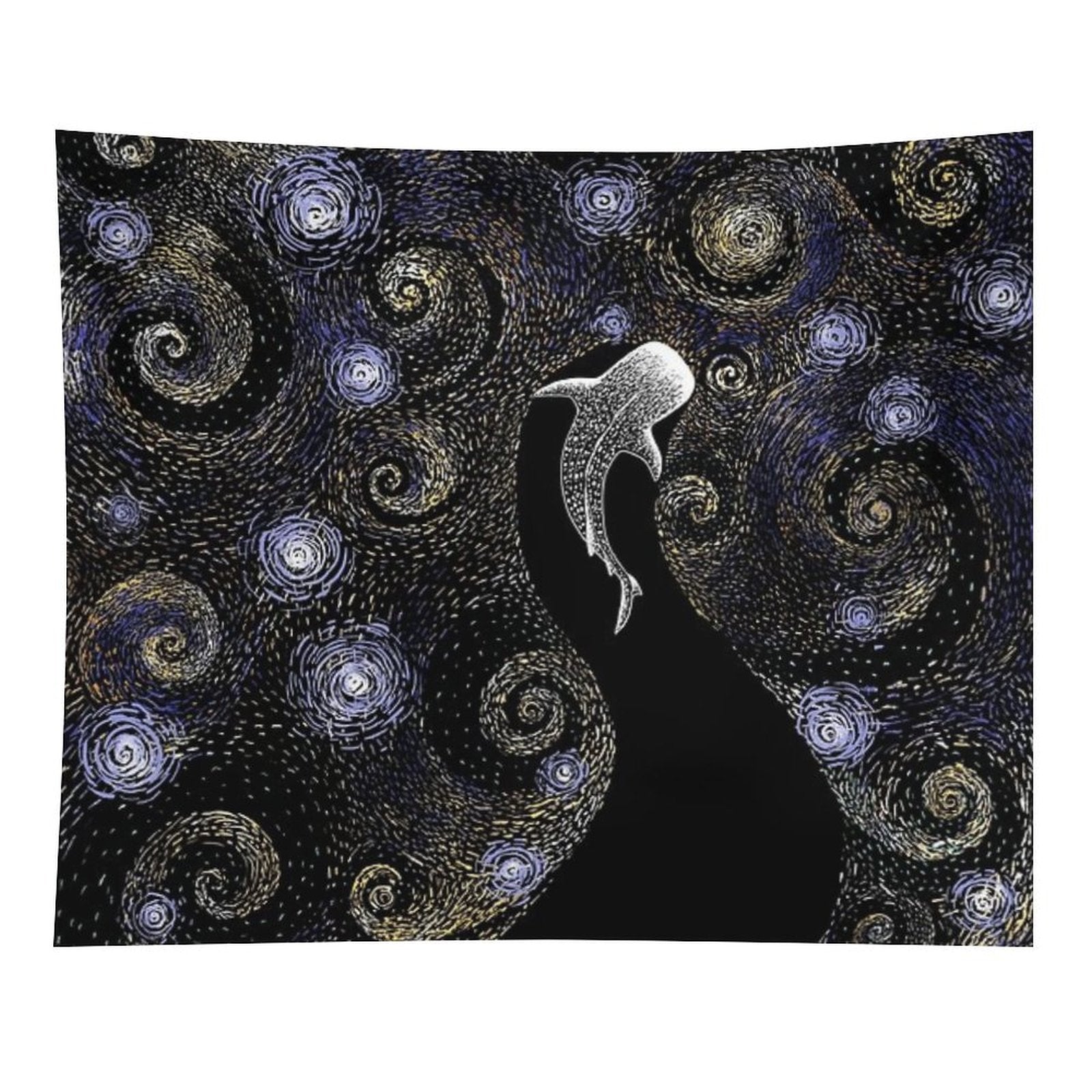 Star Eater in Van Gogh Style - COLORED Tapestry