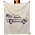 Delorean Multi-functional Throw Blanket