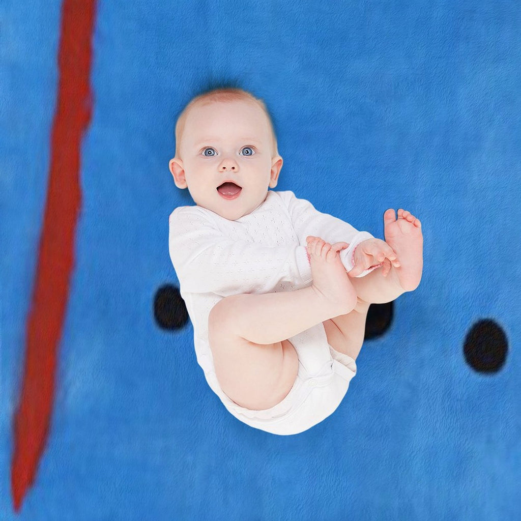 Joan Miro Blue 2 Plush Throw Blanket