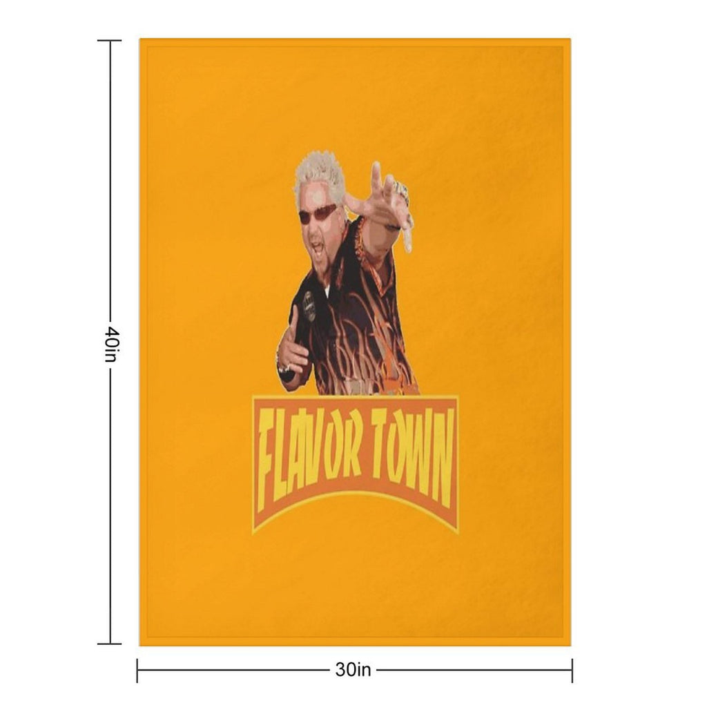 FLAVOR TOWN USA - GUY FlERl Quick-dry Throw Blanket