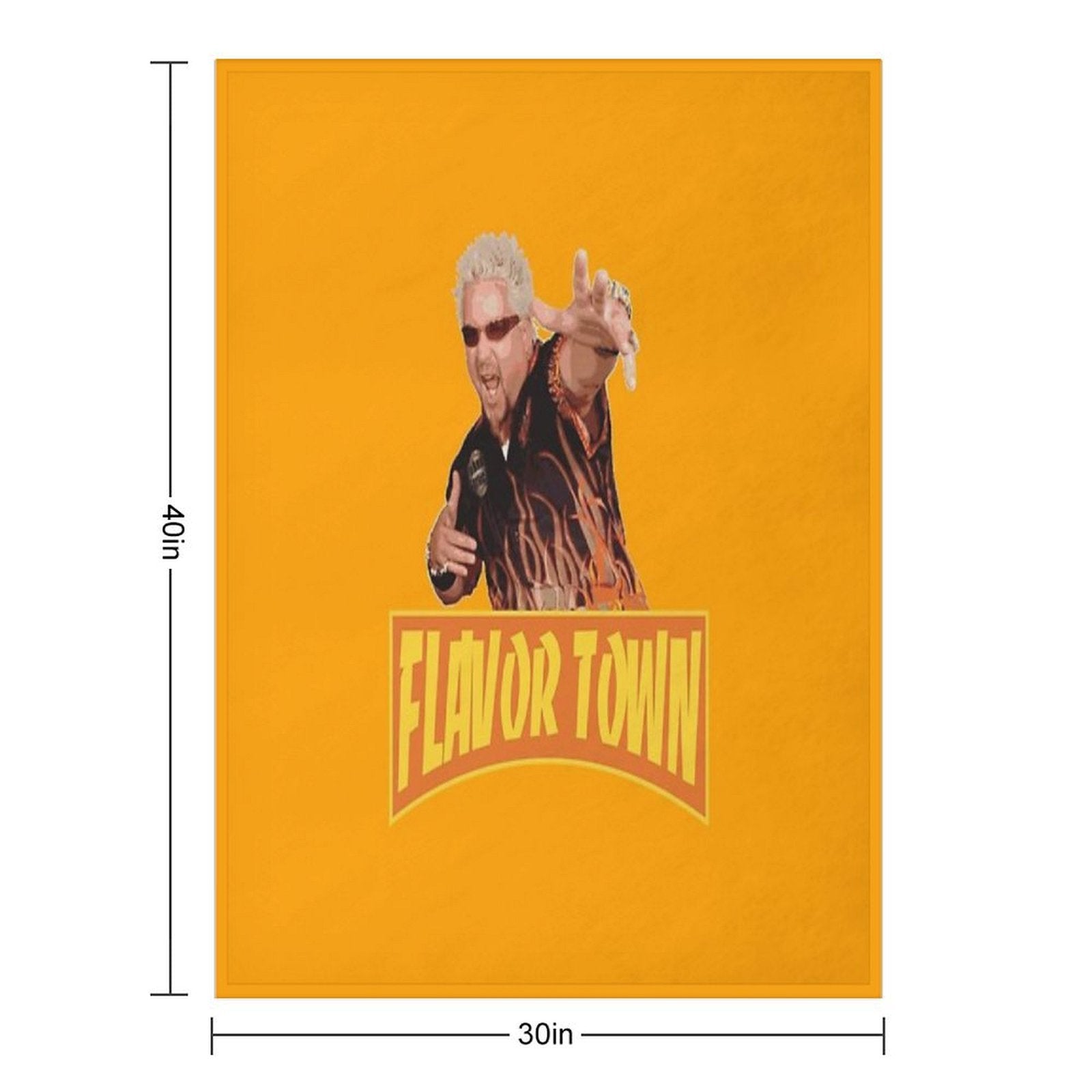 FLAVOR TOWN USA - GUY FlERl Quick-dry Throw Blanket
