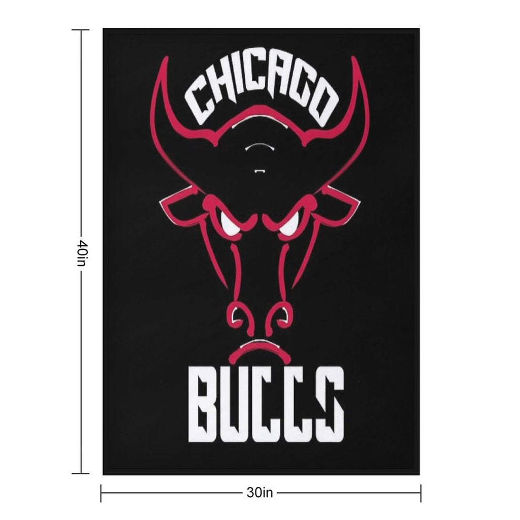 Chicago Bulls Plush Throw Blanket