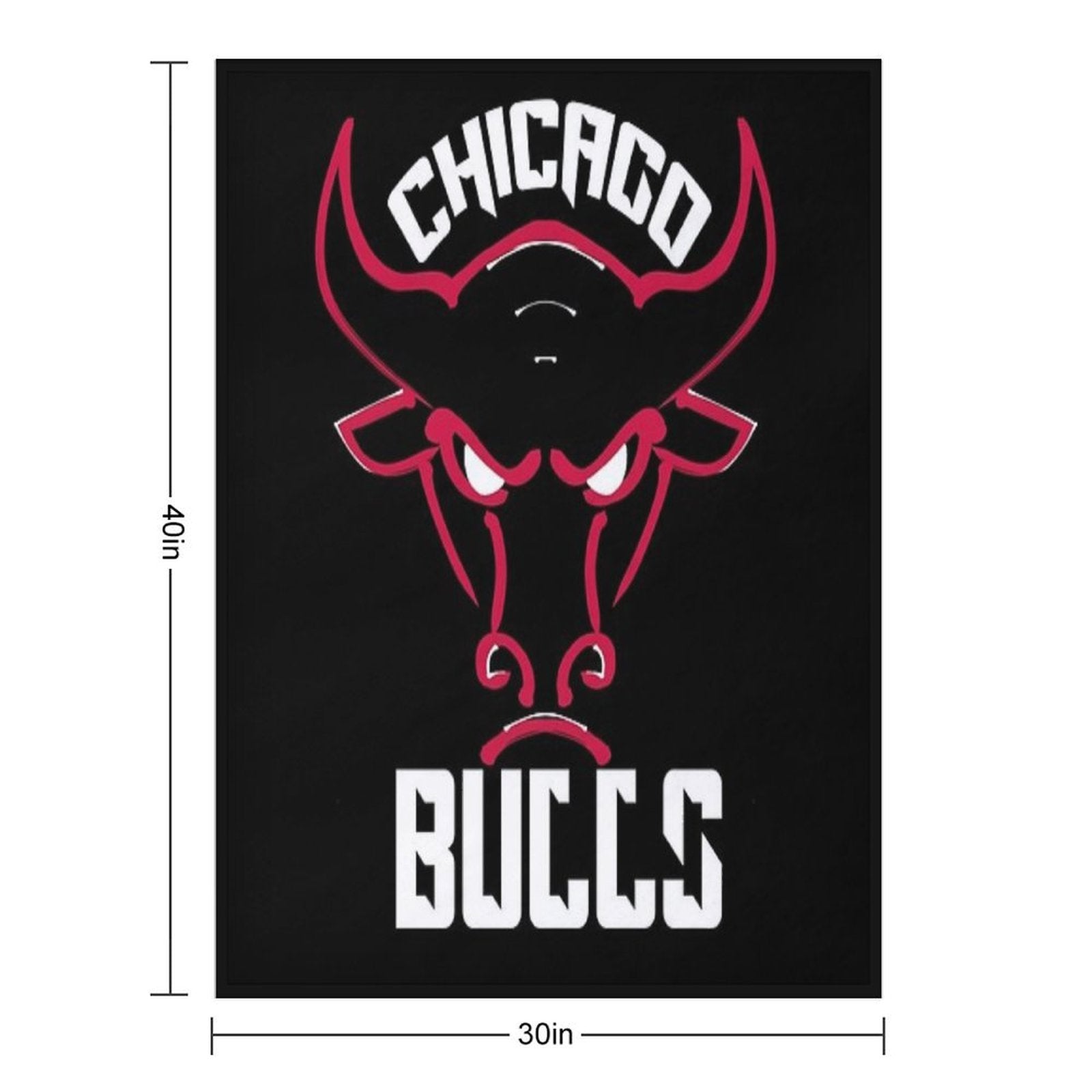 Chicago Bulls Plush Throw Blanket