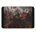 Epic Battle Death to The False Emperor - Dark Fantasy Art  High-Traffic Bath Mat