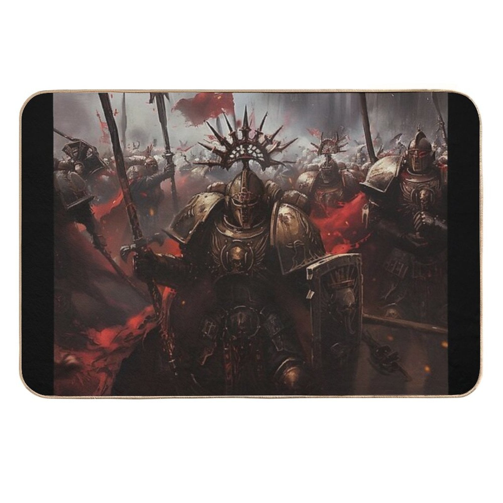 Epic Battle Death to The False Emperor - Dark Fantasy Art  High-Traffic Bath Mat