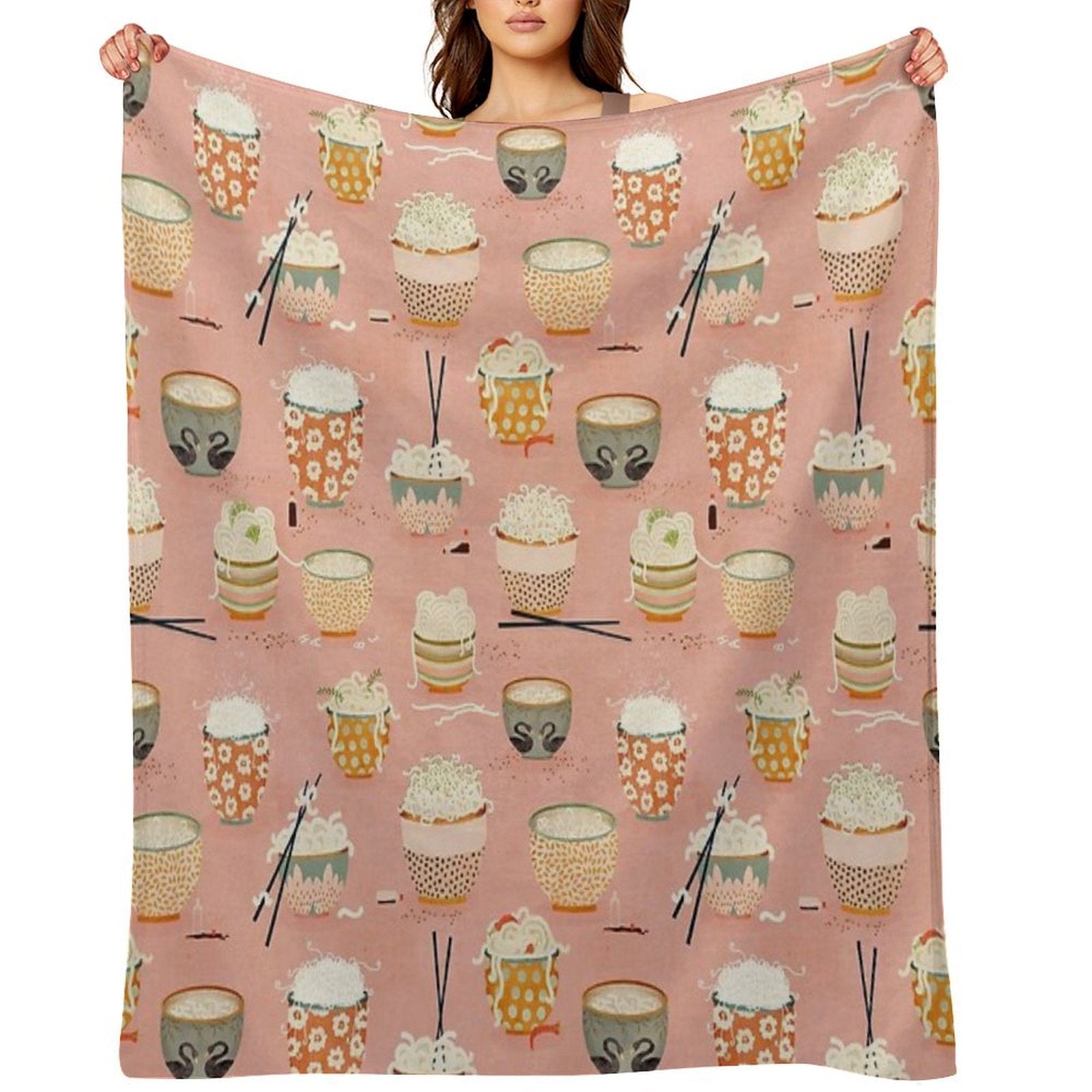 Oodles of Noodles Premium Throw Blanket