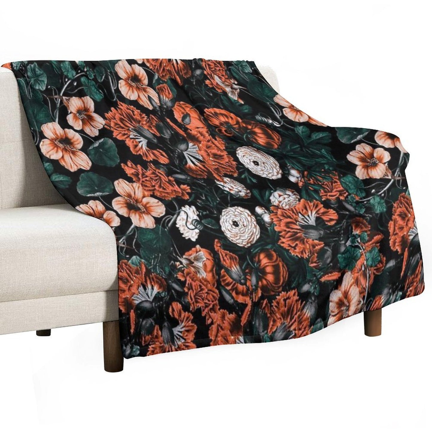 NIGHT FOREST XVII-A Eco-conscious Throw Blanket
