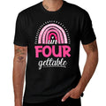 Un Four Gettable Birthday 4 Year Old Rainbow 4th Bday  Polyester Blend T-Shirt