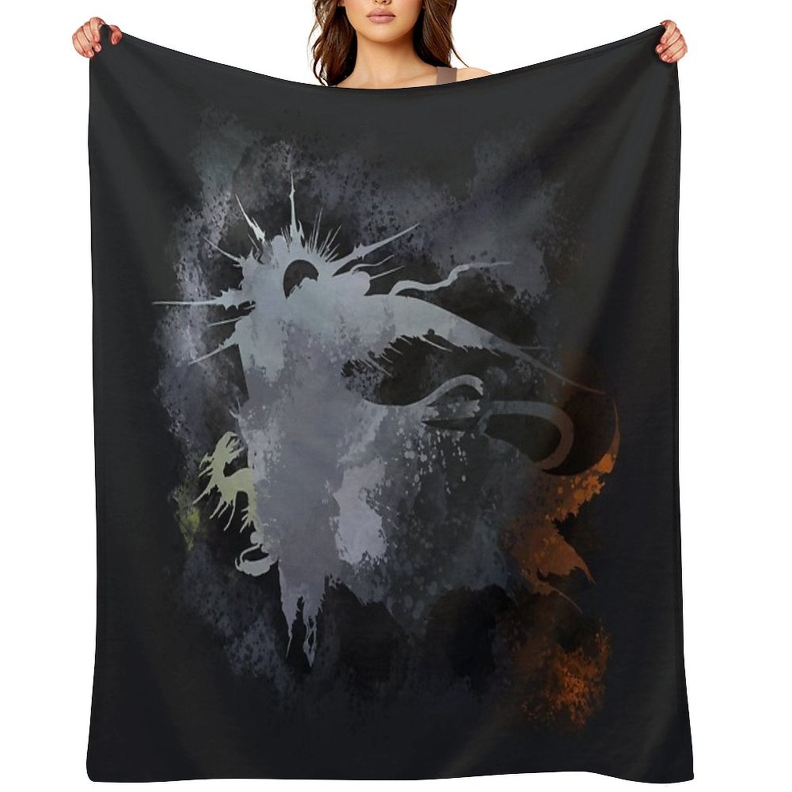 Final Fantasy XV Logo Plush Throw Blanket