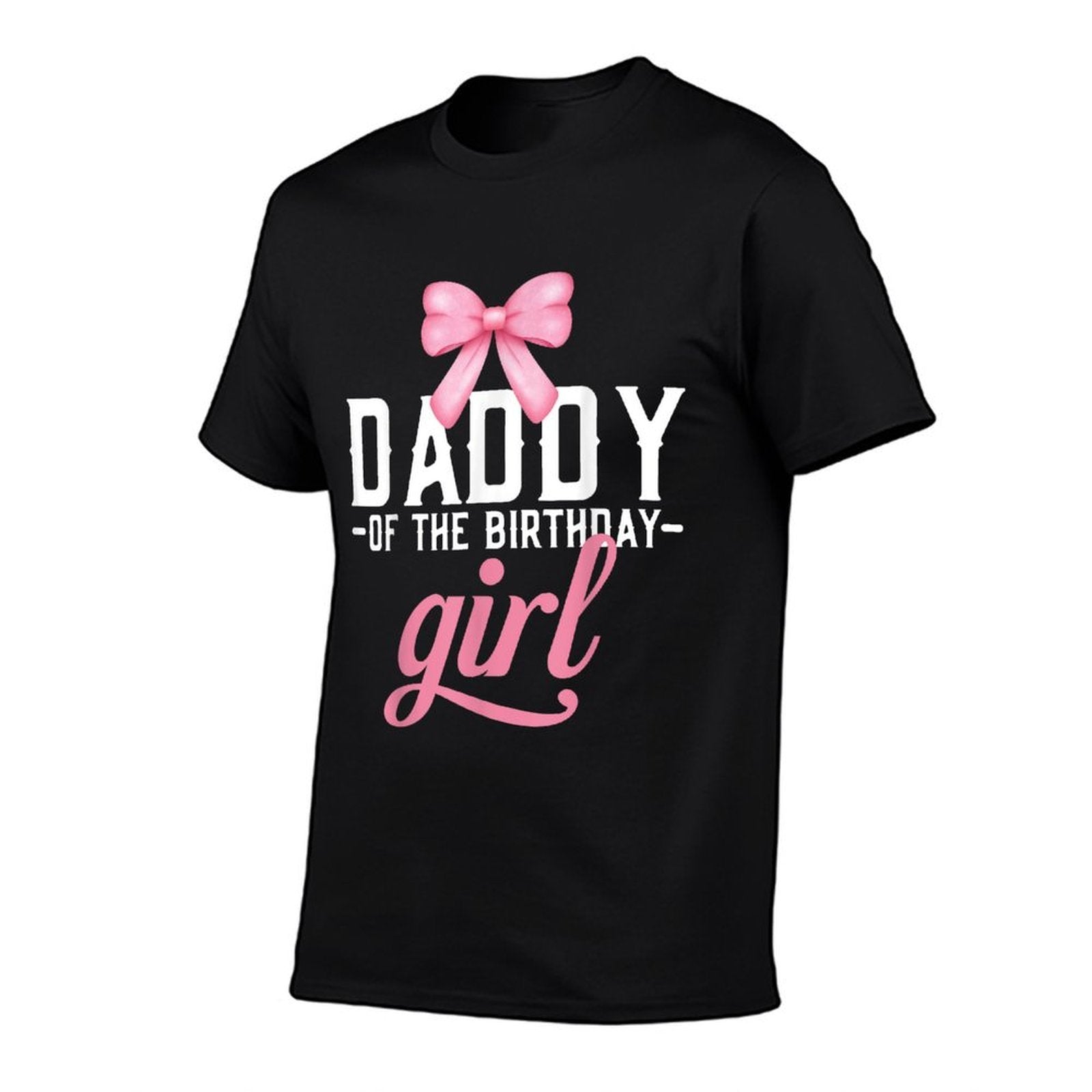 Daddy Pink Bow Birthday Girl Daddy Of The Birthday Pink Girl  Easy-care T-Shirt