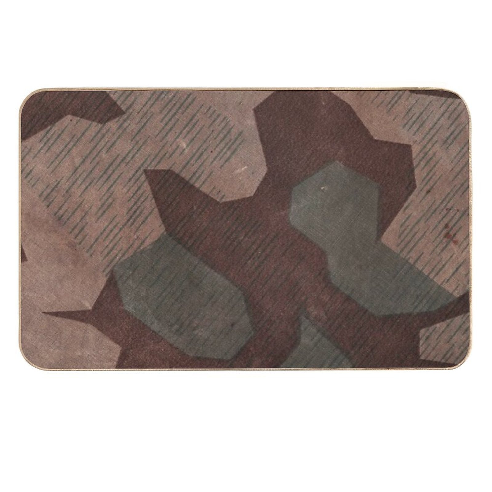 Splintertarn German Ww2 Camouflage (Version 1)  Easy Maintenance Bath Mat