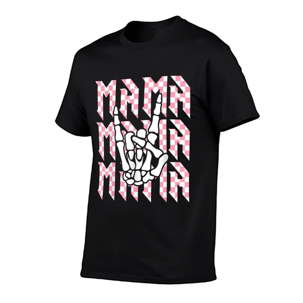 Mama Of The Bad Two The Bone Checkered Mama 2nd Birthday  Classic T-Shirt
