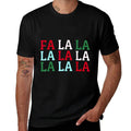 Christmas Womens Mens Holiday Fun Christmas FA La La La La  Summer-ready Fabric T-Shirt
