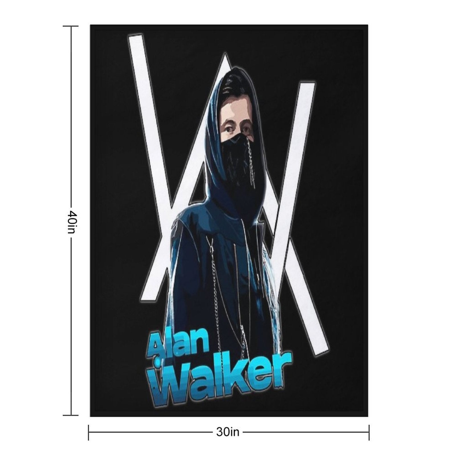 Alan Walker Travel-friendly Throw Blanket