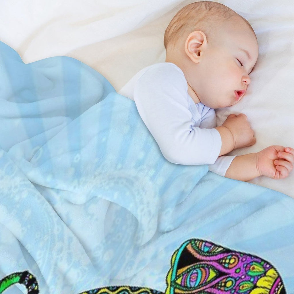 Electric Jellyfish Versatility Throw Blanket