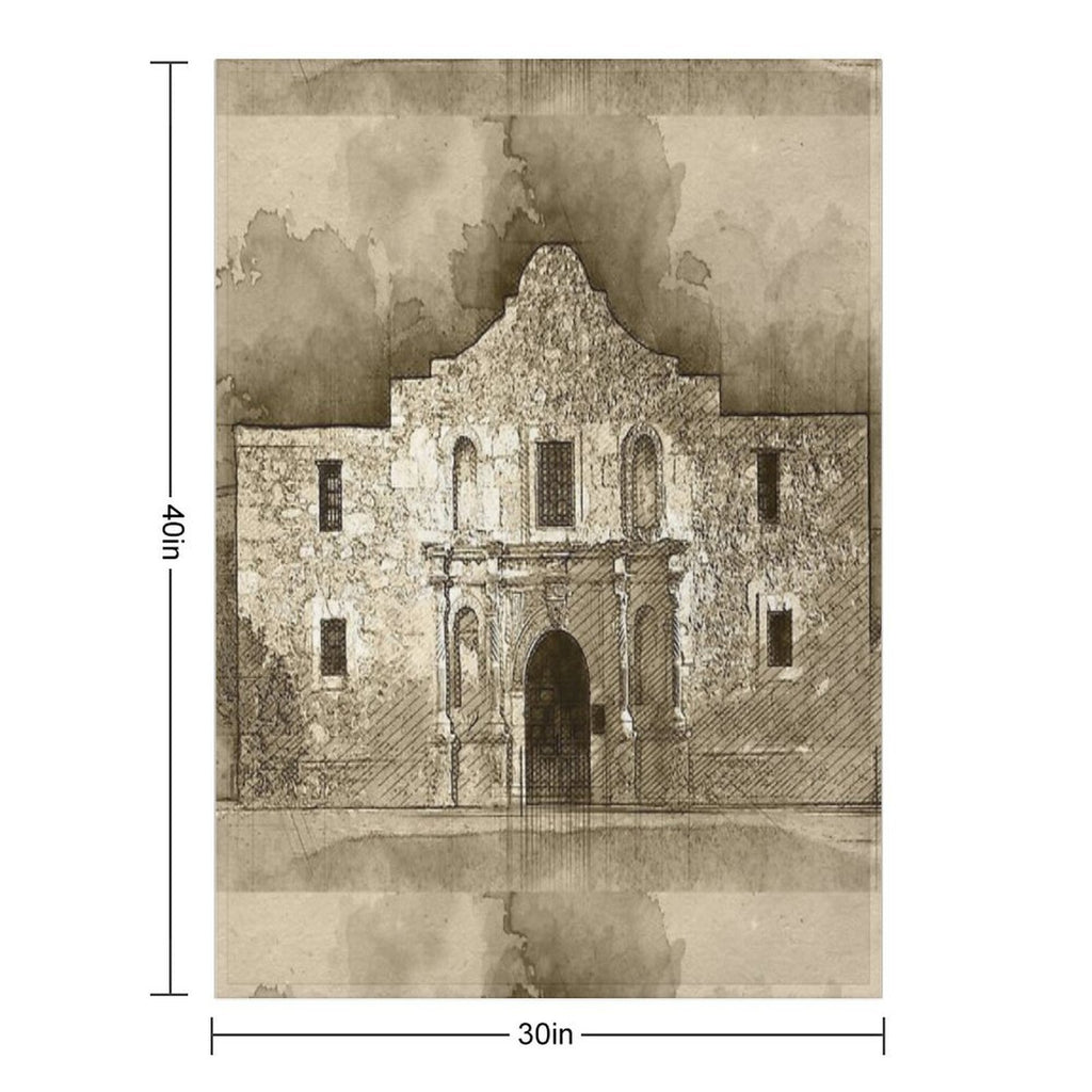 The Alamo Travel-friendly Throw Blanket