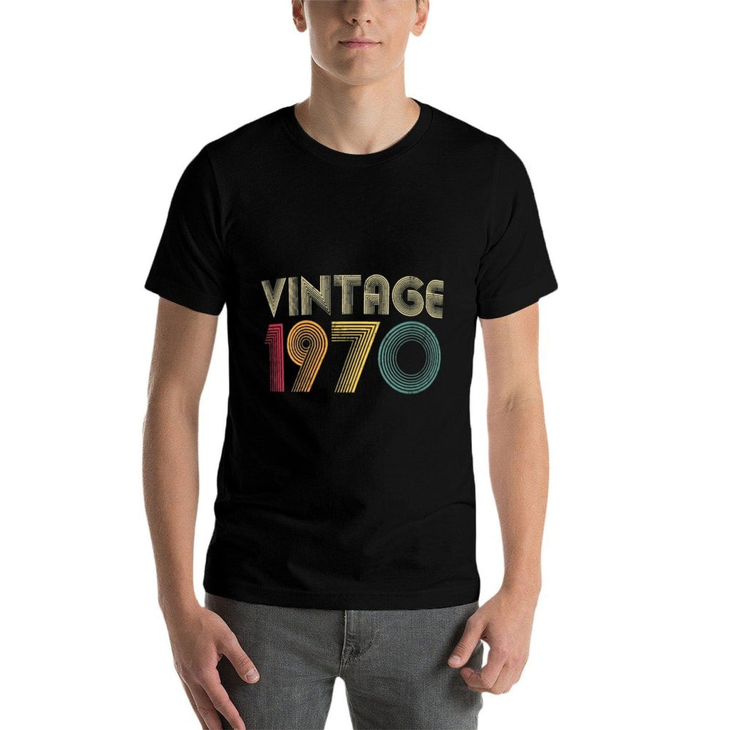 Womens 1970 50th Birthday Gift Classic 50 Years Old Retro Vintage  Moisture-wicking T-Shirt