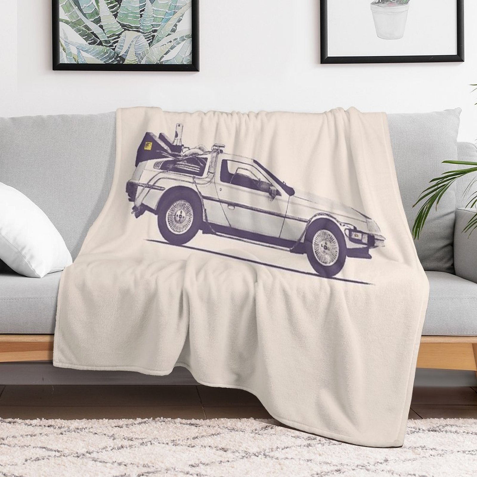 Delorean Multi-functional Throw Blanket