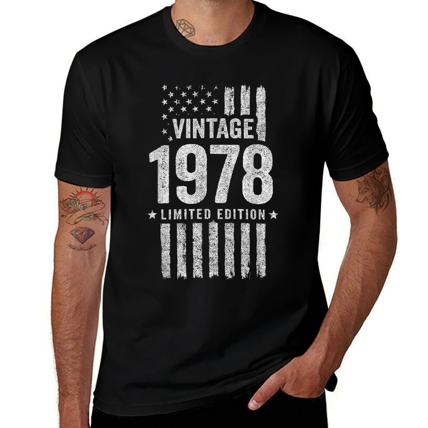 1978 Birthday - Born in 1978 - Limited Edition Vintage 1978  Stretchy T-Shirt