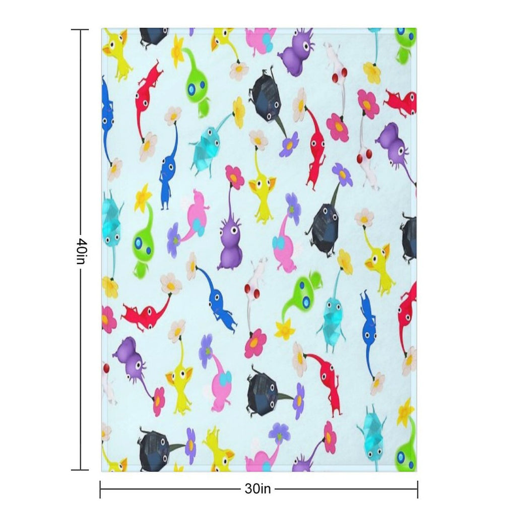 ALL Pikmin Velvety-soft Throw Blanket