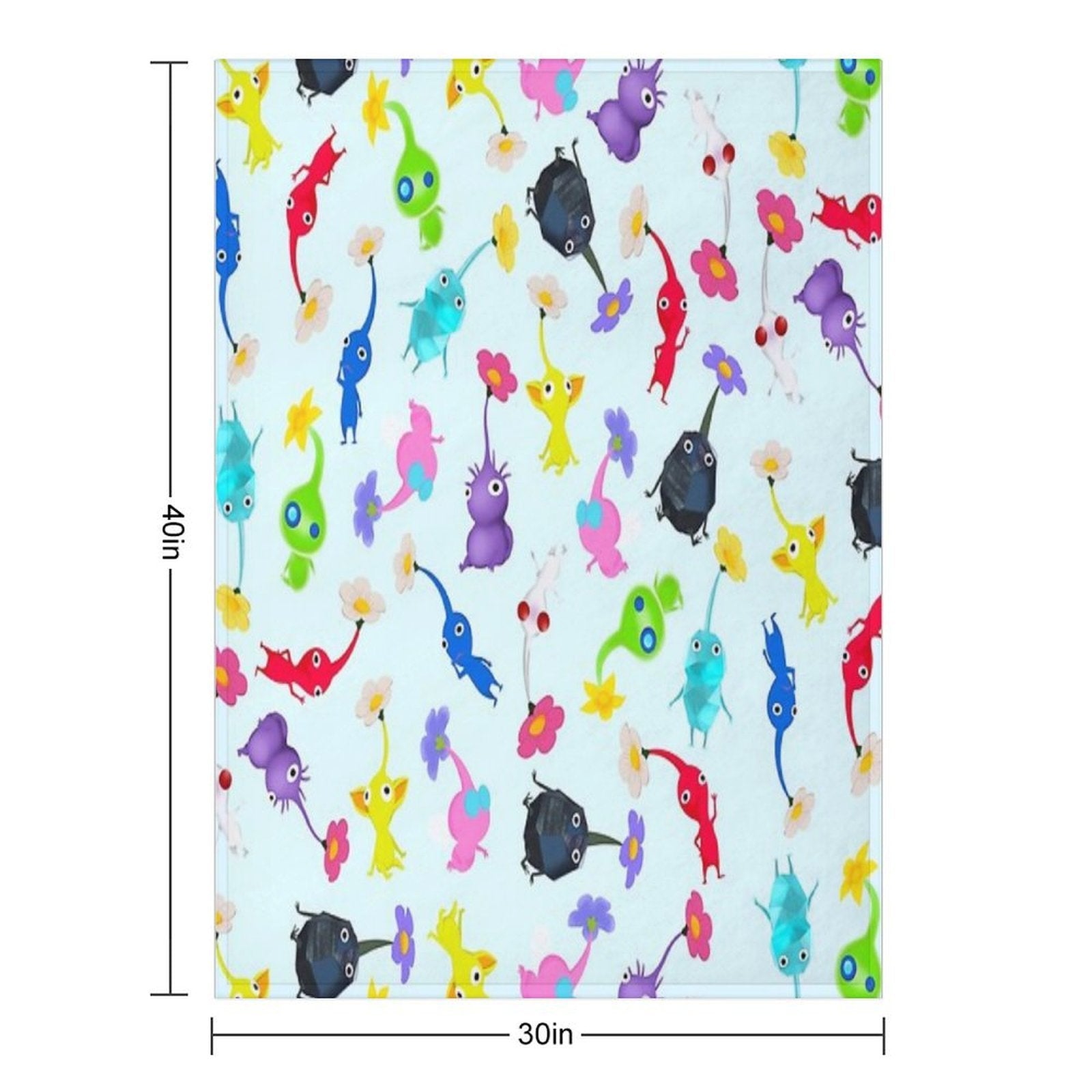 ALL Pikmin Velvety-soft Throw Blanket