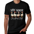 Silly Goose Christmas Club Funny Christmas Lights Goose Crew  Moisture-wicking T-Shirt