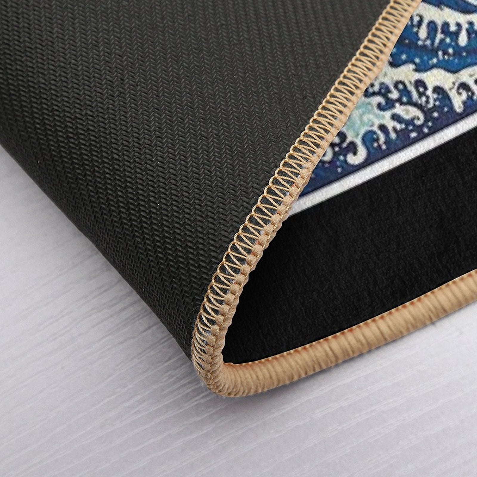Great Wave of Kanagawa  Fade-Resistant Bath Mat