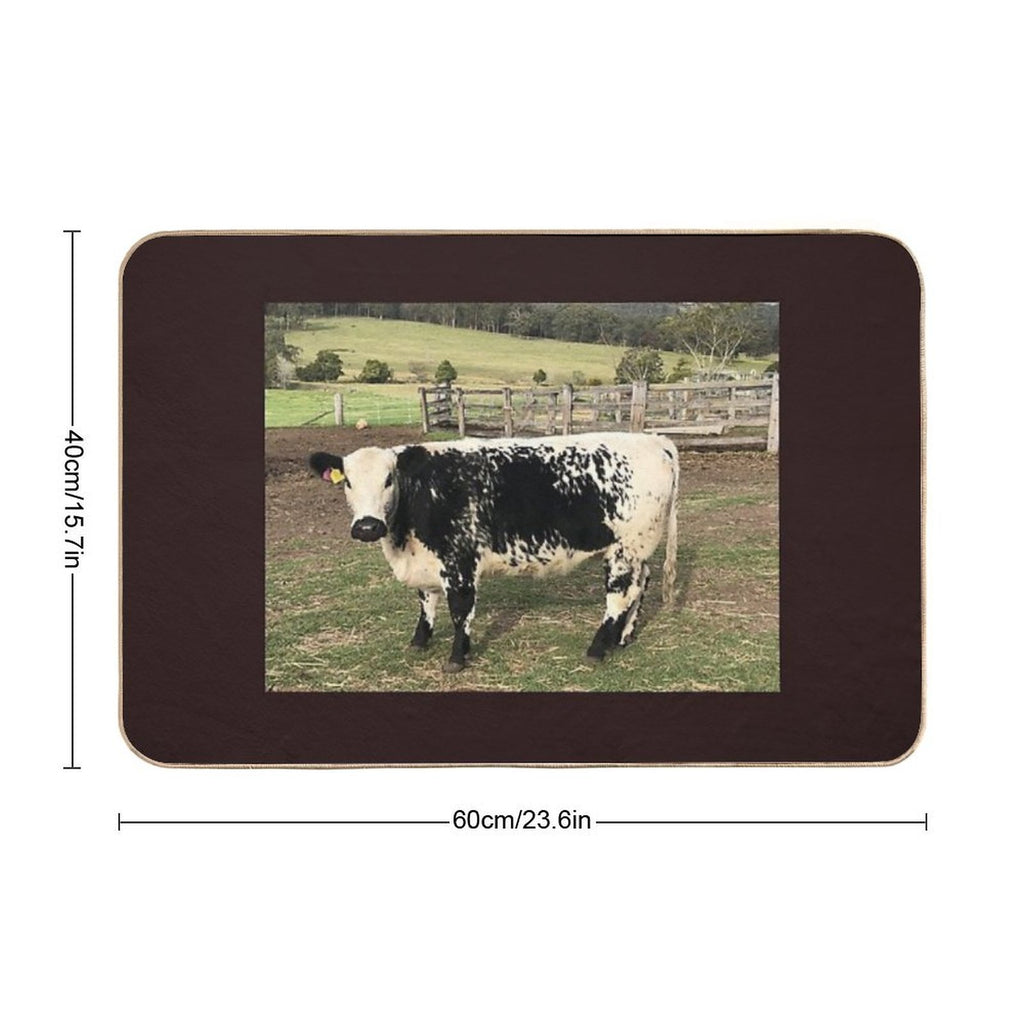 POPPY THE SPECKLE PARK COW  Slip-Resistant Bath Mat