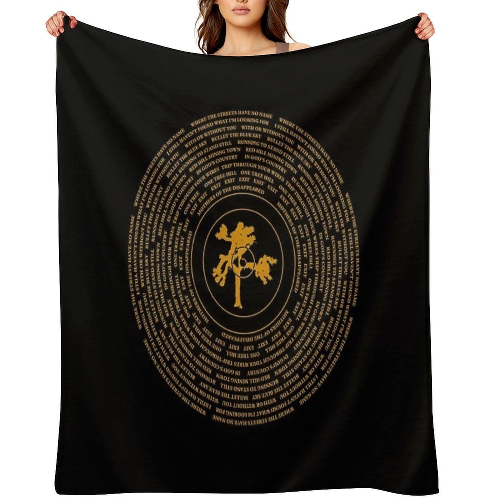 Joshua Tree Vinyl Machine-washable Throw Blanket