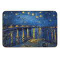 Starry Night Over The Rhone - Van Gogh (Re-edited)  Pet-Safe Bath Mat