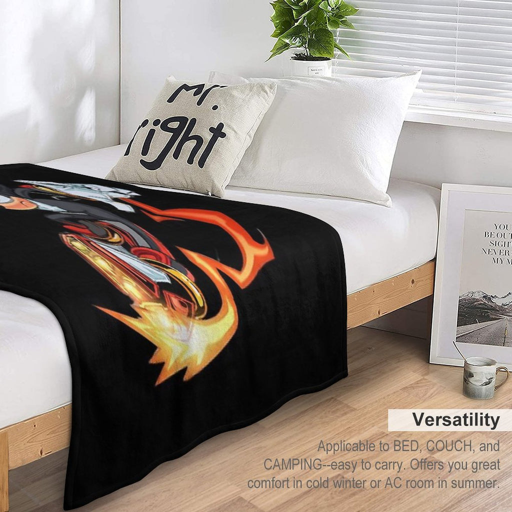 Shadow The Hedgehog Fire Velvety-soft Throw Blanket