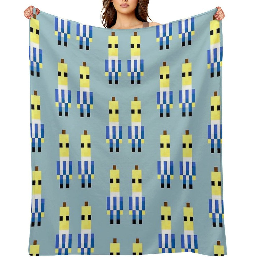 Bananas in Pyjamas Wrinkle-free Throw Blanket