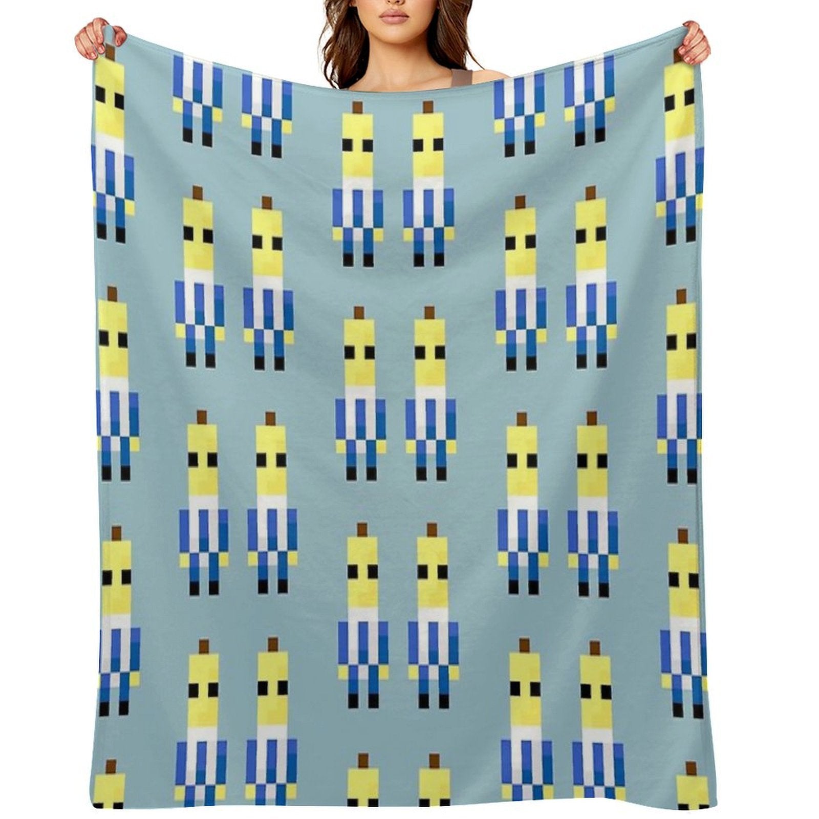 Bananas in Pyjamas Wrinkle-free Throw Blanket