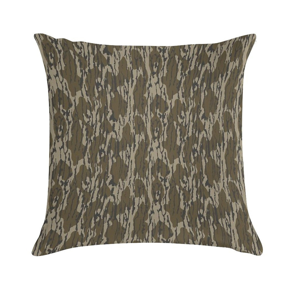 Everything Bottom Lands Camo Soft Decorative Cover Throw Pillow