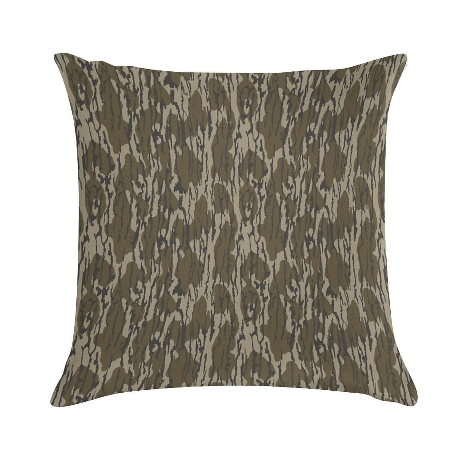 Everything Bottom Lands Camo Soft Decorative Cover Throw Pillow